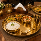Pure Source India Kansa Solid Thali Set for Home, Kitchen, Dinning Table, Hotel & Gifting Purpose Set of 6 (Gold)