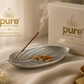 Pure Source India Aluminum Agarbatti Stand Incense Holder for Pooja, Ash Catcher, Long Durable Holder for Home Temple Meditation Décor (10 x 3.25 x 2 Inch)