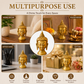Pure Source India Pure Brass Buddha Face Showpiece/Idol/Murti for Home Decor, Office, Gifting Item (3.7 Inch)