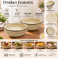 Pure Source India 200ml Dotted White Small Ceramic Bowl Handcrafted/Decorative Bowls for Home and Kitchen(4Inch Diameter, 2 Inch Height)