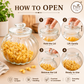 Pure Source India 3Ltr Garlic Airtight Glass Jar,