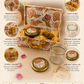 Pure Source India Empty Dry Fruit Gift Box with 2 Airtight Glass Jars | Luxury Hamper Box with Satin Lining | Reusable for Dry Fruits, Wedding, Diwali, Rakhi & Corporate Gifts
