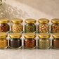 Pure Source India 150Gm Round Glass Container with Airtight and Rust-free Metal Lid - Led Free and Food Safe Jar