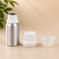 Pure Source India Aluminum Empty Bottle 50ml with Inner Lid & Cap – Ideal for Essential Oils, Oil Blends, Cosmetics and Liquid Storage (Pack of 1)