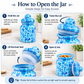 Pure Source India 250 ML Airtight Glass Jars & Containers With Lid Decorative Jars| Candy Jars| Glass Jars for kitchen Storage