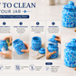 Pure Source India 250 ML Airtight Glass Jars & Containers With Lid Decorative Jars| Candy Jars| Glass Jars for kitchen Storage
