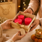 Pure Source India Rose Scented Pillar Candles, Red, Set of 3 | Paraffin Wax Smokeless & Drip-Resistant Decorative Candles for Home Décor, Bedroom, Dinner Table, Wedding, Diwali & Gifting