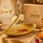 Pure Source India Aluminum Agarbatti Stand Incense Holder for Pooja, Ash Catcher, Long Durable Holder for Home Temple Meditation Décor (10 x 3.25 x 2 Inch)