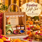 Pure Source India Diwali Pooja Gift Set with Roli Kumkum & Ghee Wicks (Green)