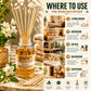 Pure Source India 100ML Mogra Aroma Reed Diffuser Refill , 8 Pcs Reed Stick Coming Free With This Reed Diffuser Oil