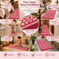 Pure Source India Pink Cotton Yoga Mat for Women and Men, 2X6 feet, 3mm thick, Light Weight, Machine Washable, Home Exercise