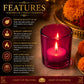 Pure Source India Pack of 16, Pink Tea Light Votive Glass Candle Holders – Perfect for Diwali, Weddings, Spa & Holiday Décor