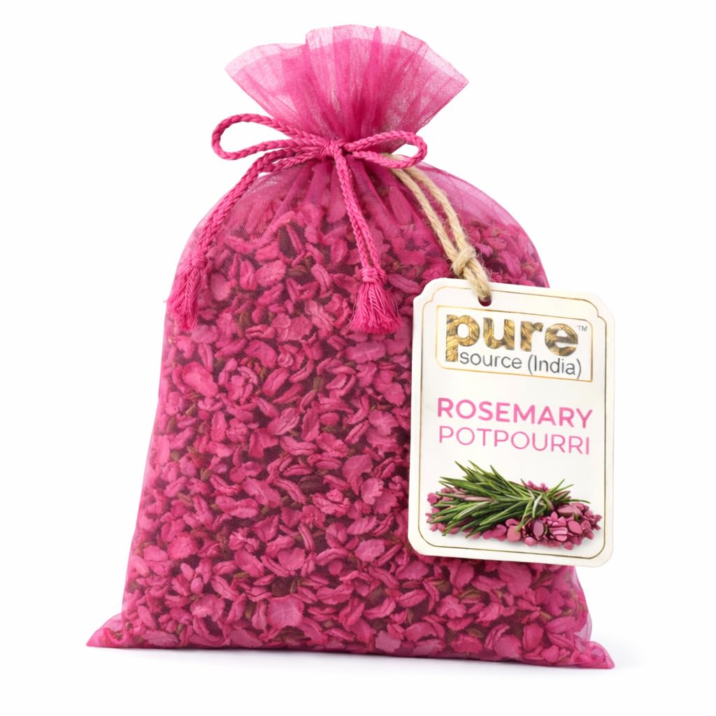 Pure Source India 130gm Scented Lavender Potpourri – Decorative Fragrant Dried Flower Petals for Home & Gift Use