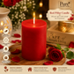 Pure Source India Scented Pillar Candle (3X3 INCH) Decorative Candle for Living Room, Diwali Decor, Gifting, Spa & Meditation (Lemongrass)