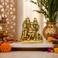 Pure Source India Pure Brass Shiv Parvati Ganesh Idol (6.5 cm) Shiv Parivar Murti Statue Sculpture Sitting On Nandi Showpiece for Home Office Temple Mandir Decoration Gift (230 gm)