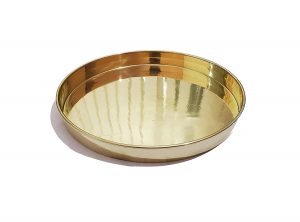  Pure Source India Heavy Duty Brass Kadhai, for Cooking Serving,(Brass  Kadai 10 x 3.5 Inch): Home & Kitchen