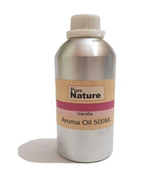 Pure Source India Vanilla Aroma Oil, Undiluted, Suitable for Aroma,Potpourri,Soap Making,Spa etc.500 ML Pack.