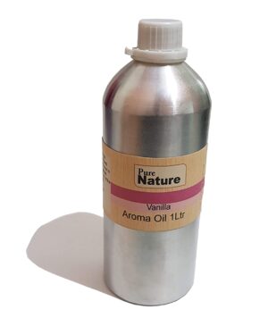 Pure Source India Vanilla Aroma Oil Undiluted 1 LTR Pack Suitable for Aroma,Potpourri,Soap Making,Spa etc.