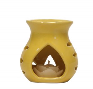 Pure Source India Ceramic Aroma Burner (Yellow)