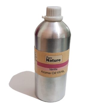 Pure Source India Vanilla Aroma Oil Undiluted 500 ML Pack Suitable for Aroma,Potpourri,Soap Making,Spa etc.