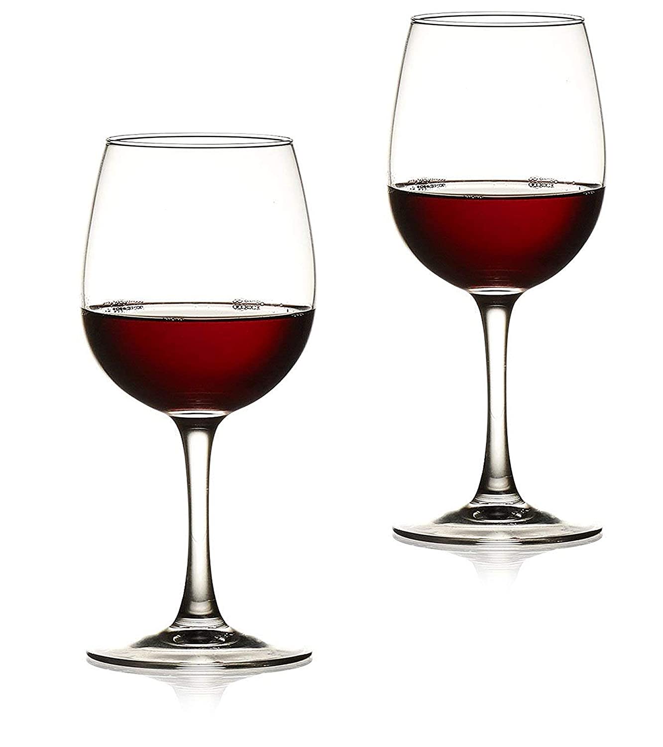 Pure Source India Wine Glass, Ideal for White or Red Wine Glass, 400 ml,2  Pcs Set