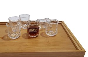 Pure Source India Wisky Majoring Shot Glass 30ml, Set of 12, Transparent (Very Cute)