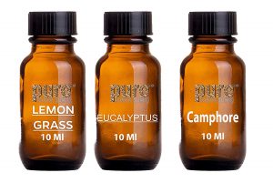 Pure Source India Aroma Oil Camphor; Lemon Grass and Eucalyptus; Pack of 10 ml 3 in One Pack; Total 30 ml Pack