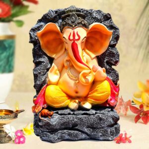 Pure Source India Resin Ganesh Idol for Home/Gift Showpiece/Mandir/Office Desk/Living Room/Housewarming Gift Etc. (Size - 15.74 Inch)