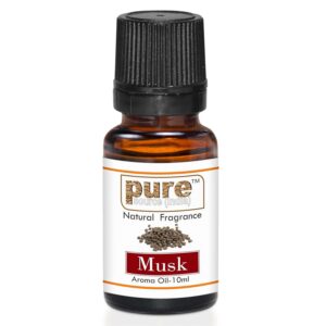 Pure Source India Aroma Oil for Home Fragrance | Best for Aromatherapy | Meditation | Used in Diffusers, Candles, Air Fresheners, Soaps (10ML) (Musk)