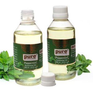 Pure Source India Peppermint Essential Oil (200ML) Pack of 2