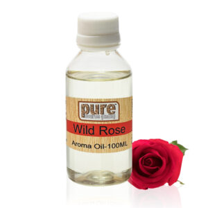 Pure Source India Wild Rose Aroma Oil – 100% Pure & Natural Essential Oil for Diffuser, Relaxation, Aromatherapy & Home Fragrance (100ML)